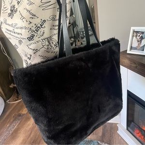 ASPEN Faux Fur Reversible Tote Bag